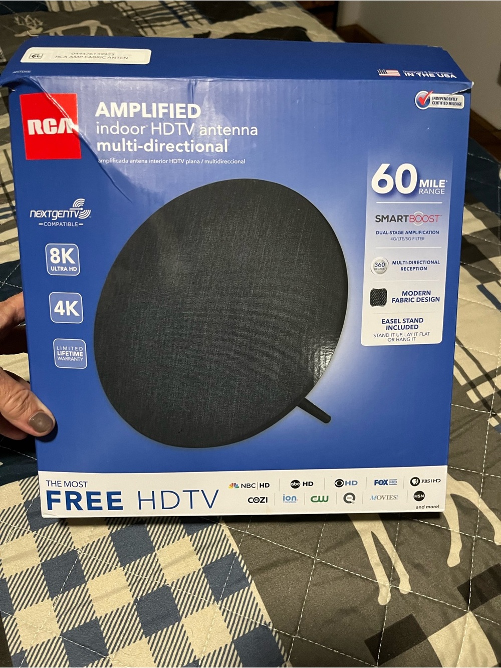 NEW RCA AMPLIFIED INDOOR HTV ANTENNA
